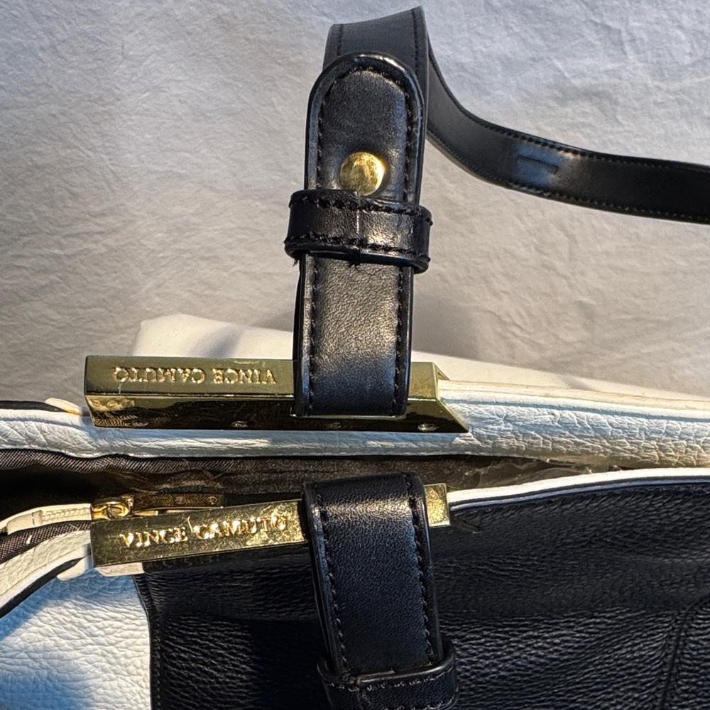 Vince Camuto Black and White Tote Bag - Picture 7 of 15